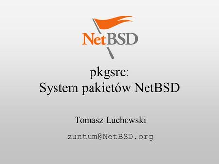 pkgsrc: System pakietów NetBSD