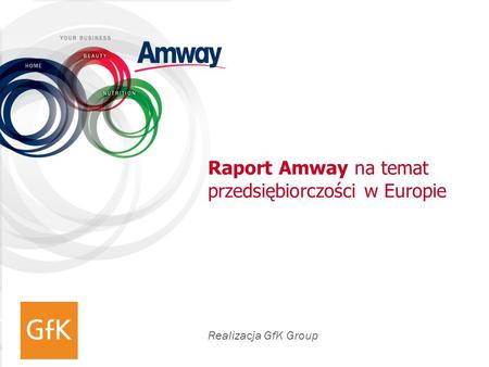 Raport Amway na temat przedsiębiorczości w Europie