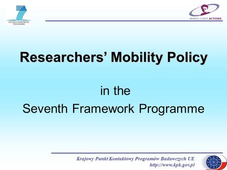 Researchers’ Mobility Policy