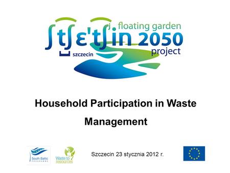 Household Participation in Waste Management