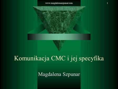Komunikacja CMC i jej specyfika