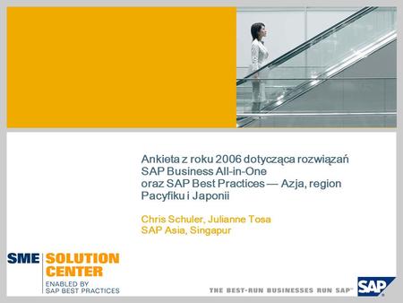 Ankieta z roku 2006 dotycząca rozwiązań SAP Business All-in-One