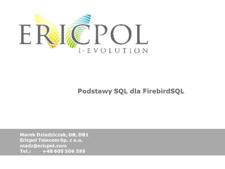 Podstawy SQL dla FirebirdSQL