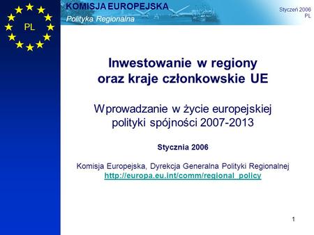 Inwestowanie w regiony oraz kraje członkowskie UE