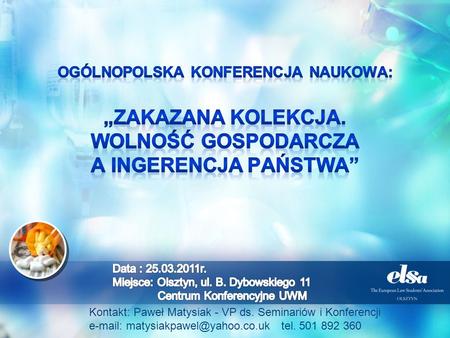 Ogólnopolska konferencja NAUKOWA: „Zakazana kolekcja