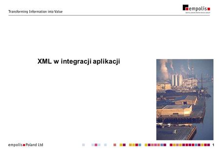XML w integracji aplikacji