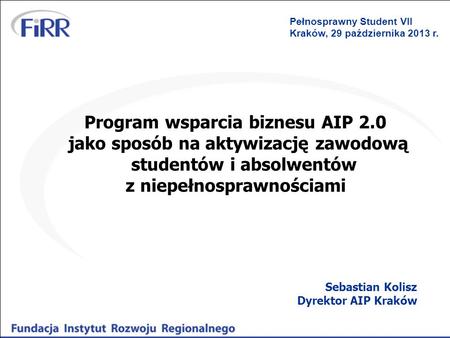 Program wsparcia biznesu AIP 2.0