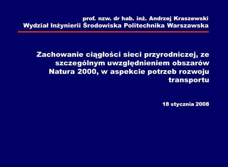 prof. nzw. dr hab. inż. Andrzej Kraszewski