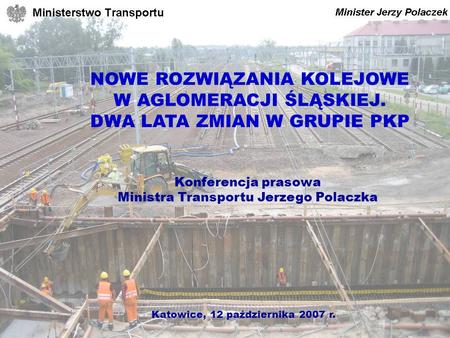 Konferencja prasowa Ministra Transportu Jerzego Polaczka