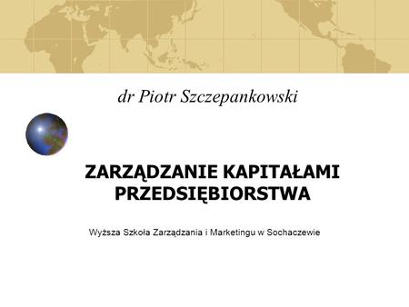 dr Piotr Szczepankowski