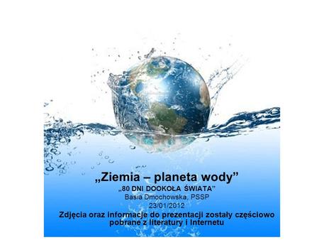 „Ziemia – planeta wody”