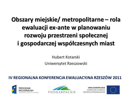 Hubert Kotarski Uniwersytet Rzeszowski