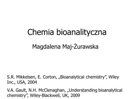 Chemia bioanalityczna