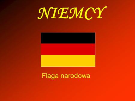 NIEMCY Flaga narodowa.