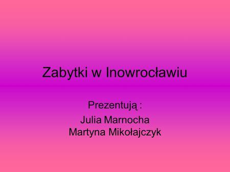 Zabytki w Inowrocławiu
