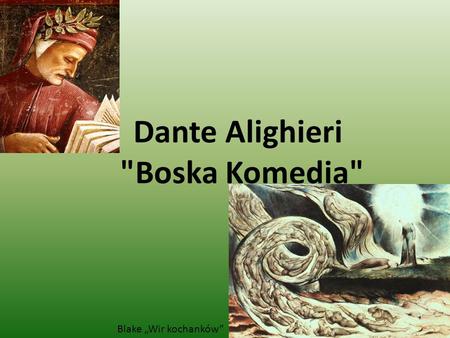 Dante Alighieri Boska Komedia