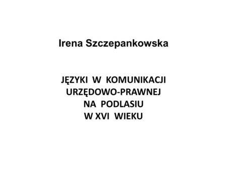 Podlasie - Województwo podlaskie