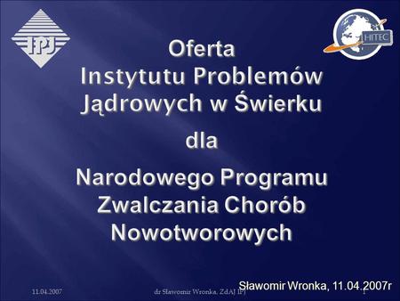 dr Sławomir Wronka, ZdAJ IPJ