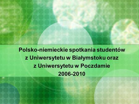 Polsko-niemieckie spotkania studentów