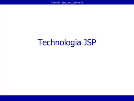 Technologia JSP.