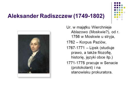 Aleksander Radiszczew ( )
