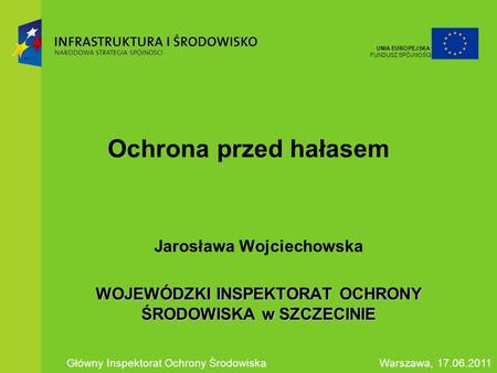 Ochrona przed hałasem Jarosława Wojciechowska