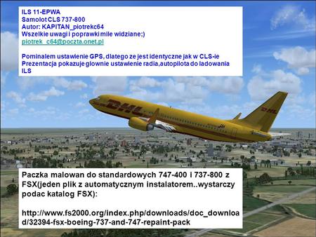 ILS 11-EPWA Samolot CLS Autor: KAPITAN_piotrekc64