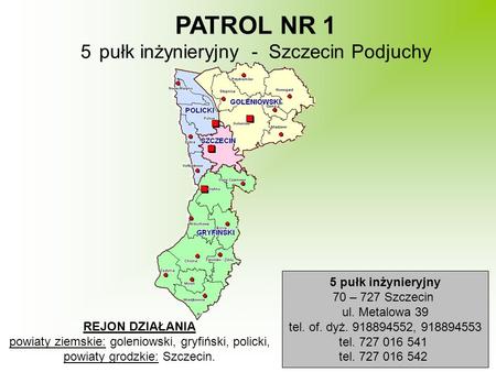 PATROL NR 1 pułk inżynieryjny - Szczecin Podjuchy 5 pułk inżynieryjny
