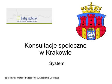 Konsultacje społeczne w Krakowie