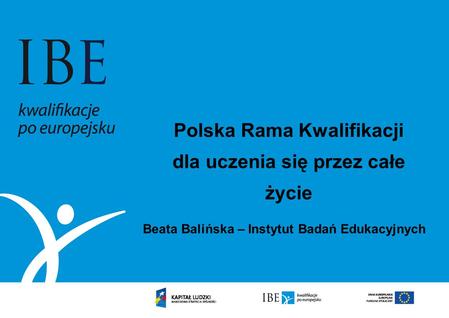 Polska Rama Kwalifikacji dla uczenia się przez całe życie