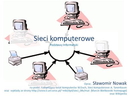 Sieci komputerowe Podstawy Informatyki