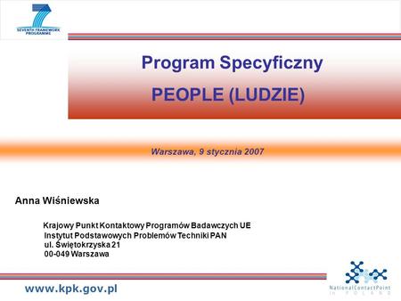 Program Specyficzny PEOPLE (LUDZIE)