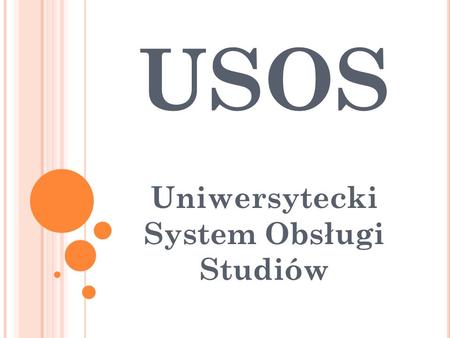 Uniwersytecki System Obsługi Studiów