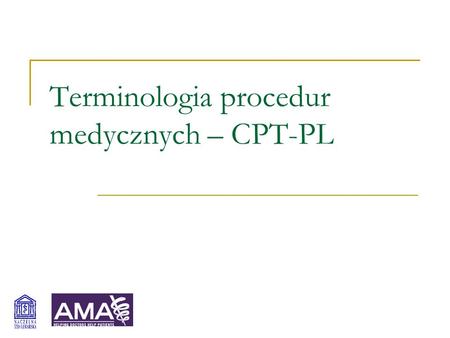 Terminologia procedur medycznych – CPT-PL