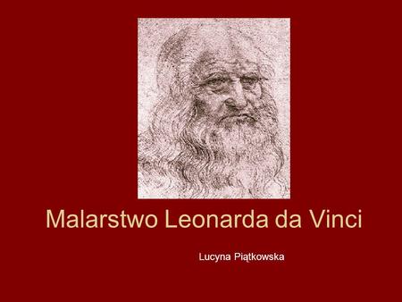 Malarstwo Leonarda da Vinci