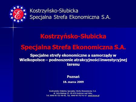 Kostrzyńsko-Słubicka Specjalna Strefa Ekonomiczna S.A.