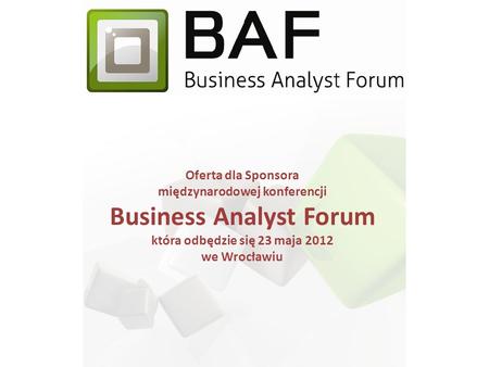 Business Analyst Forum