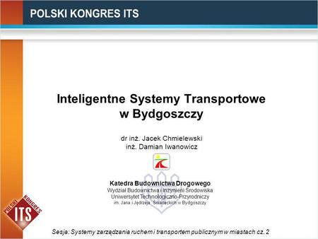Inteligentne Systemy Transportowe w Bydgoszczy