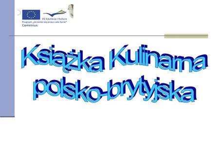 Książka Kulinarna polsko-brytyjska 1.
