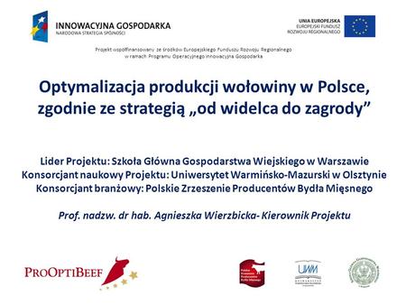 Optymalizacja produkcji wołowiny w Polsce,