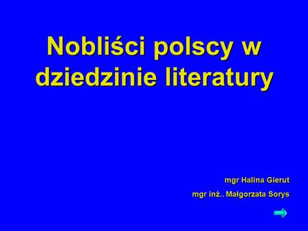 Nobliści polscy w dziedzinie literatury