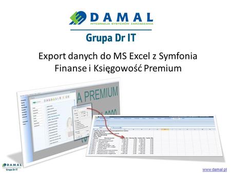 Export danych do MS Excel z Symfonia Finanse i Księgowość Premium
