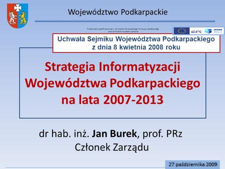 Strategia Informatyzacji Województwa Podkarpackiego na lata