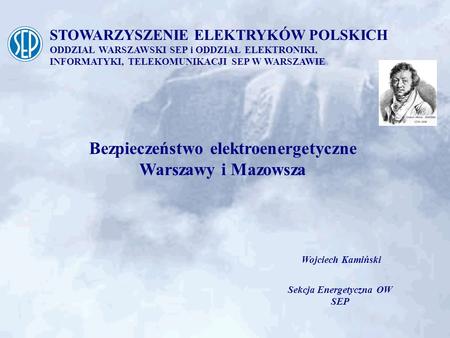 Bezpieczeństwo elektroenergetyczne Warszawy i Mazowsza