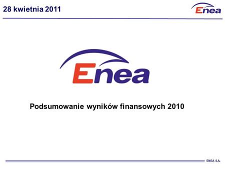 Podsumowanie wyników finansowych 2010