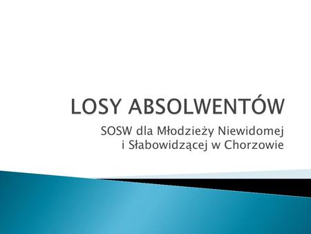 SOSW dla Młodzieży Niewidomej i Słabowidzącej w Chorzowie.