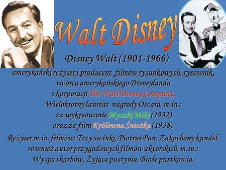Walt Disney Disney Walt ( )