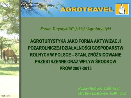 Forum Turystyki Wiejskiej i Agroturystyki