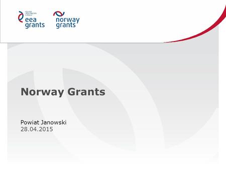 Norway Grants Powiat Janowski 28.04.2015.