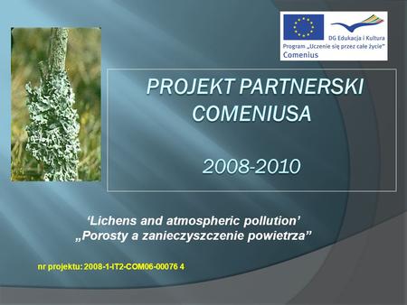 Projekt Partnerski Comeniusa